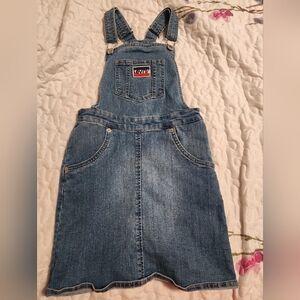 Levi's Kids Denim Overalls Dress Size S